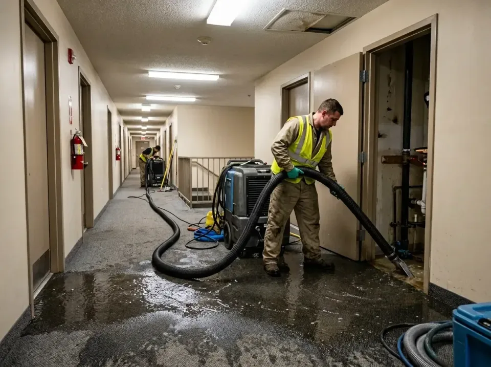 multi-unit-apartment-hallway-f-005 — frequently asked questions, Emergency Burst Pipe Water Extraction & Removal in Lake Wor…